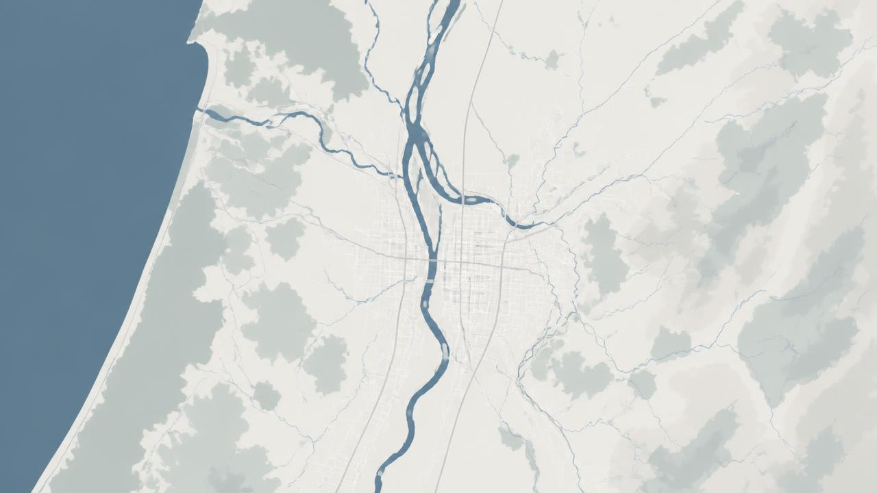 Map of the Portland, Oregon service area